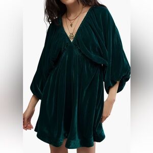 Free People Portia Velvet Mini Dress size small